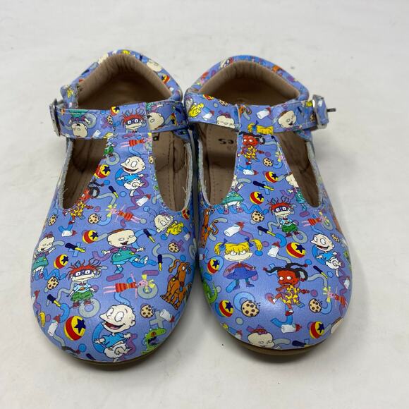 Little Piggies Rugrats Leather Buckle Shoes Girls Size 5-6 Years - Picture 3 of 8